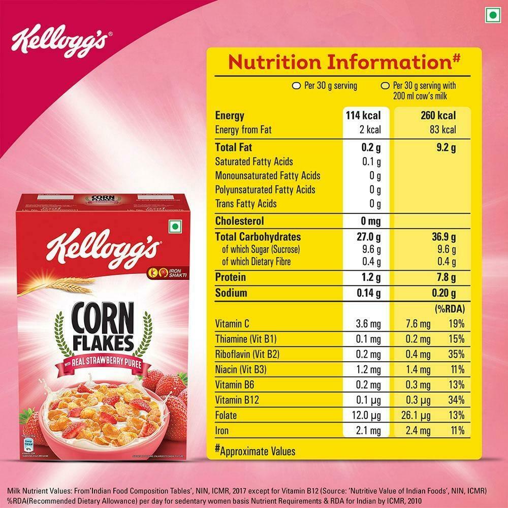 Kellogg's Corn Flakes With Real Strawberry Puree 300 G – view 7