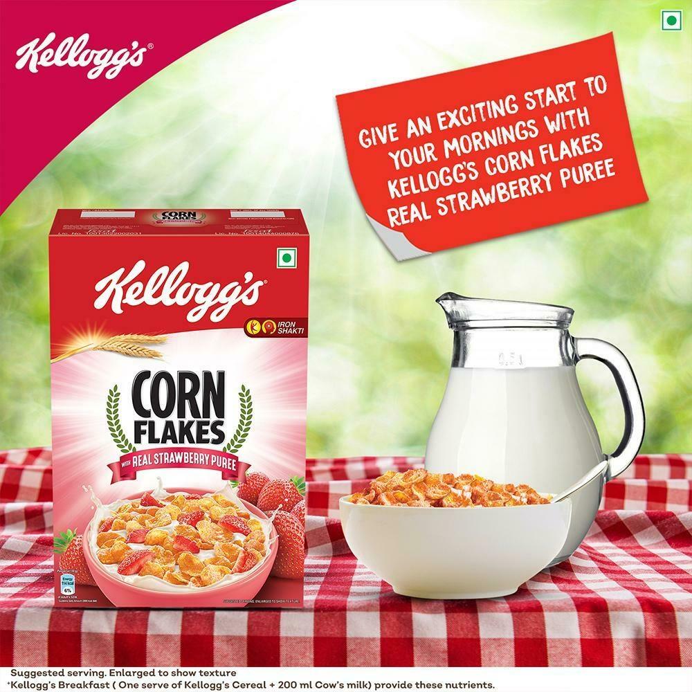 Kellogg's Corn Flakes With Real Strawberry Puree 300 G – view 4