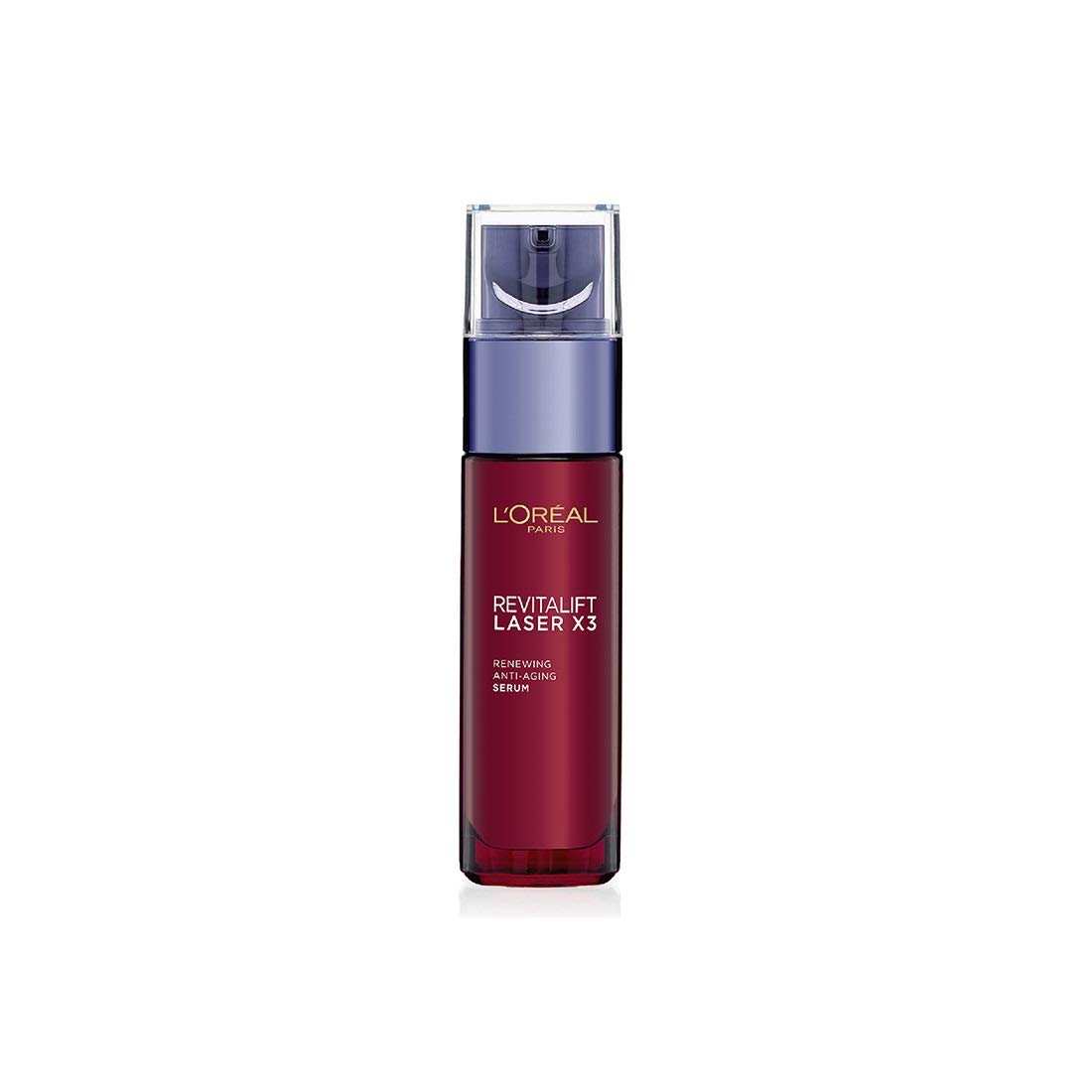 L'Oreal Paris Revitalift Laser X3 renewing serum bottle for face care