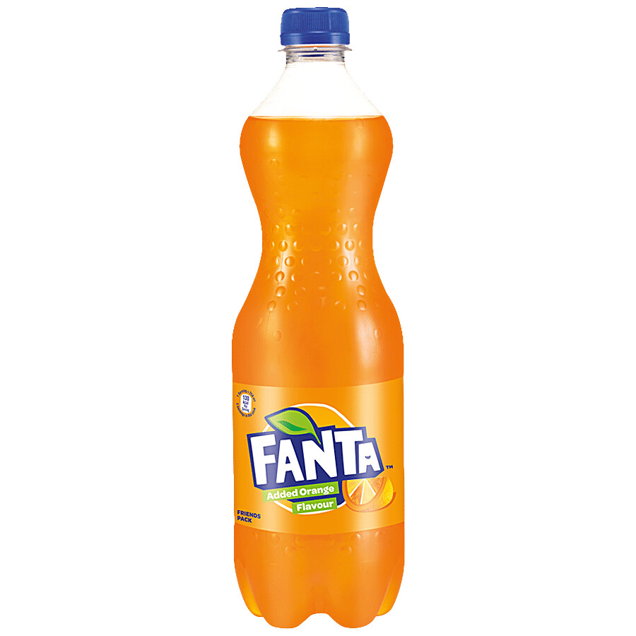 750 ml bottle of Fanta orange flavoured soft drink