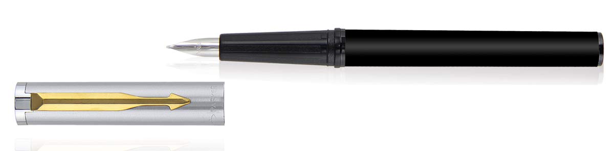 Parker Beta Premium FP GT Fountain Pen with Free Ink Cart (Silver) – view 6
