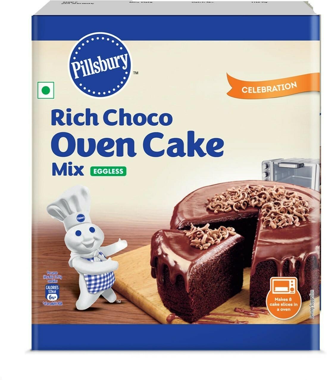 Pillsbury Oven Cake Mix, Rich Choco- Eggless, (Pack Of 4 - 270 Gm Each) – view 2