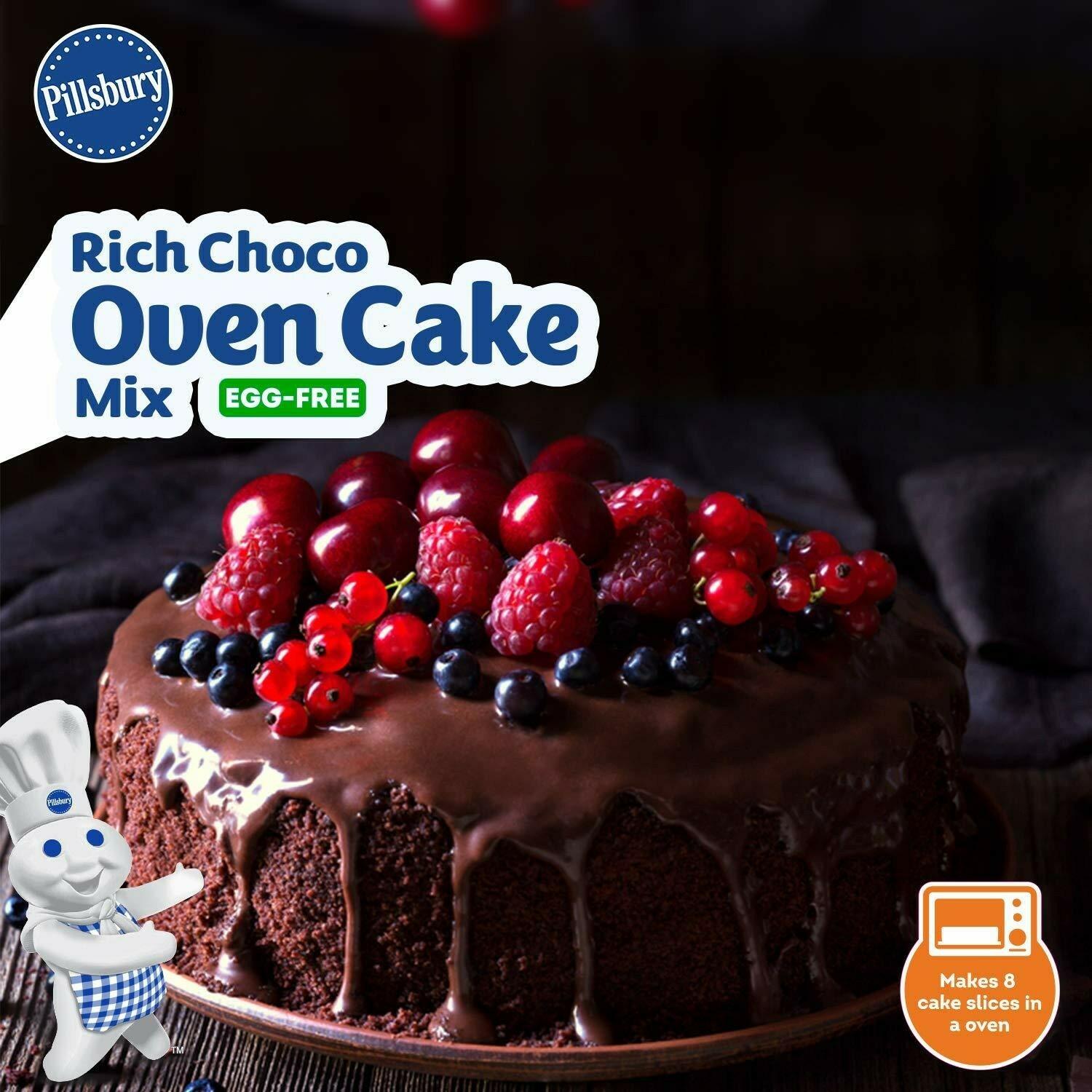 Pillsbury Oven Cake Mix, Rich Choco- Eggless, (Pack Of 4 - 270 Gm Each) – view 7