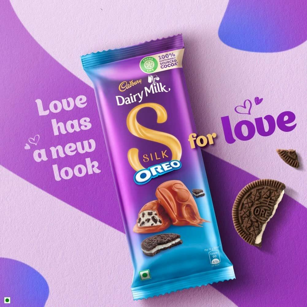 Cadbury Dairy Milk Silk Oreo Chocolate Bar, 130Gx4Pcs – view 2