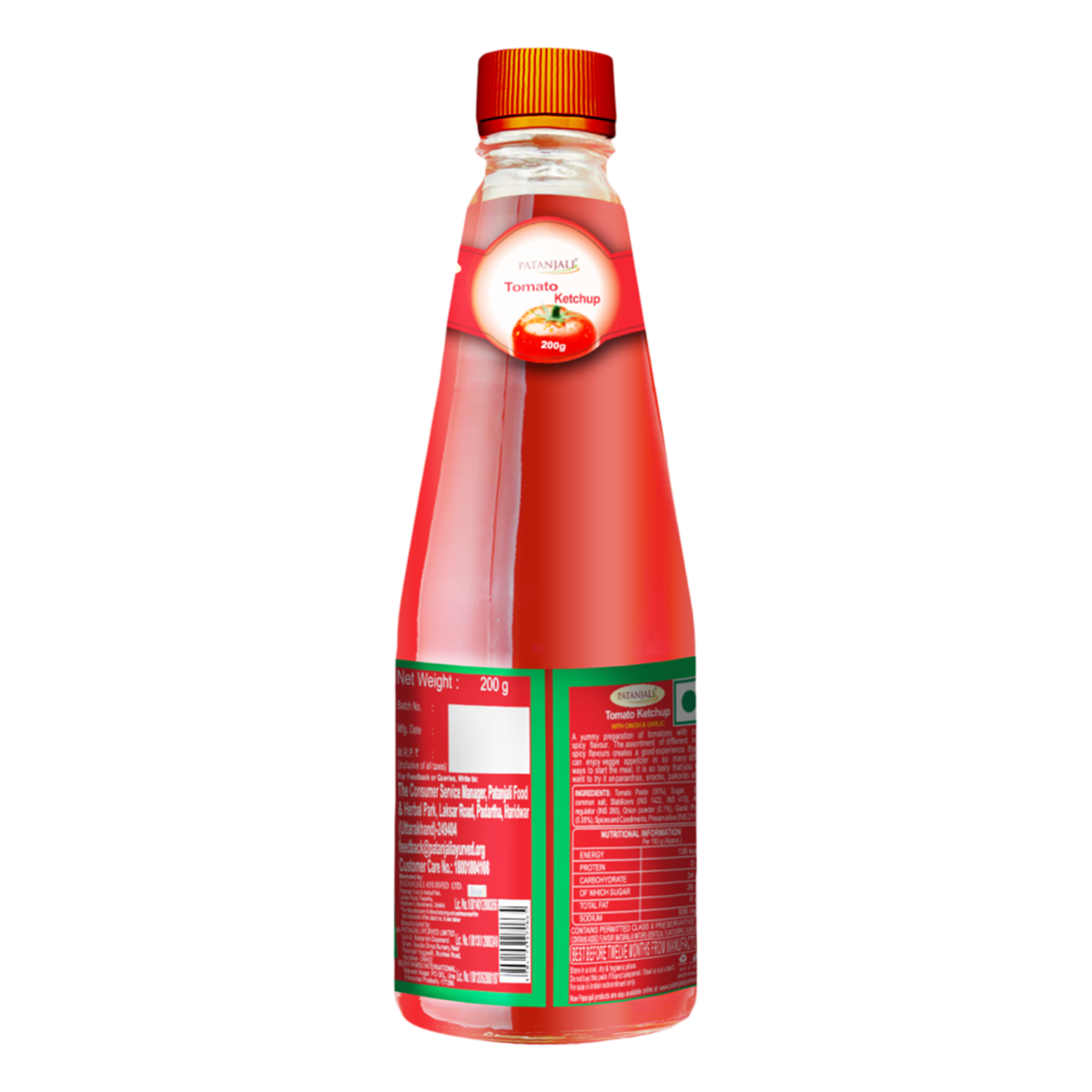 Patanjali Tomato Ketchup with Onion Garlic 200 g – view 2