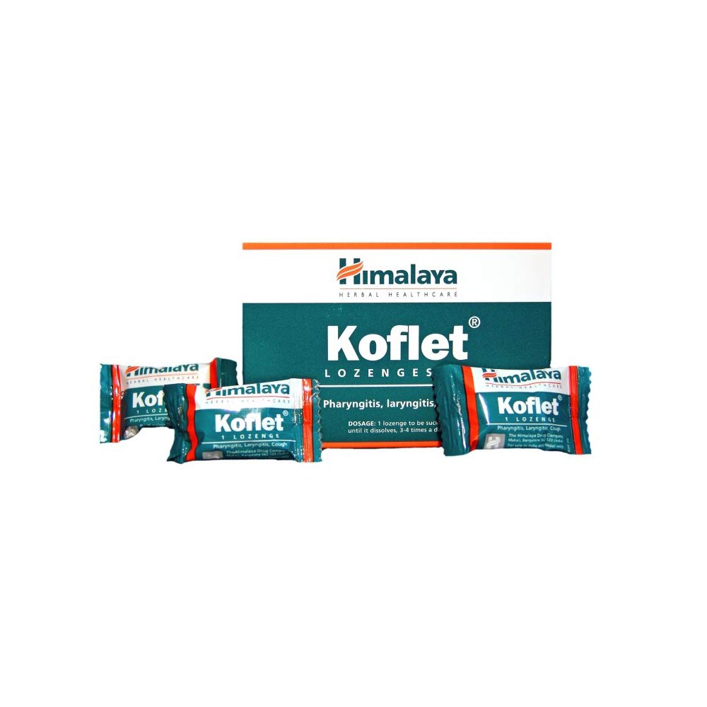 Himalaya Koflet Lozenges 10-piece box for cough relief