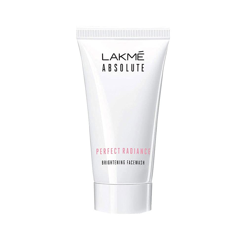 Lakme brightening facewash tube for glowing skin with glycerin