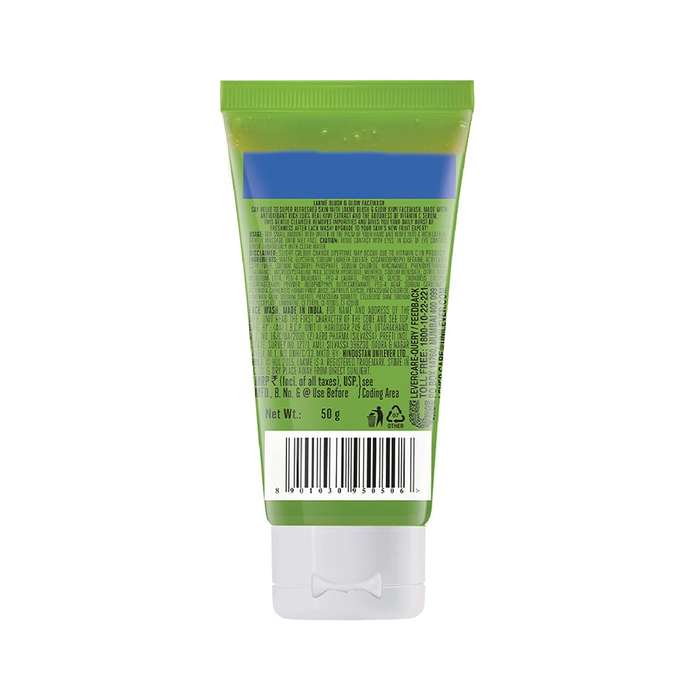 Lakme Blush & Glow Refreshing Kiwi Facewash, with Vitamin C Serum – view 2