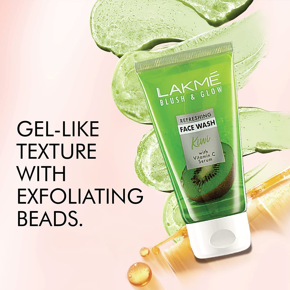 Lakme Blush & Glow Refreshing Kiwi Facewash, with Vitamin C Serum – view 6