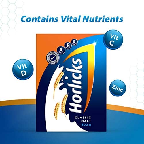 Horlicks Health & Nutrition drink - 500 g Refill pack (Classic Malt) – view 3