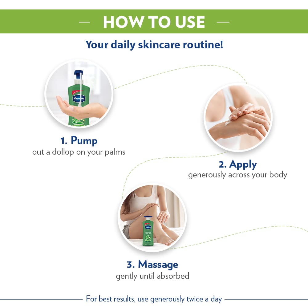 Vaseline Revitalizing Green Tea Body Lotion 400 ml – view 6