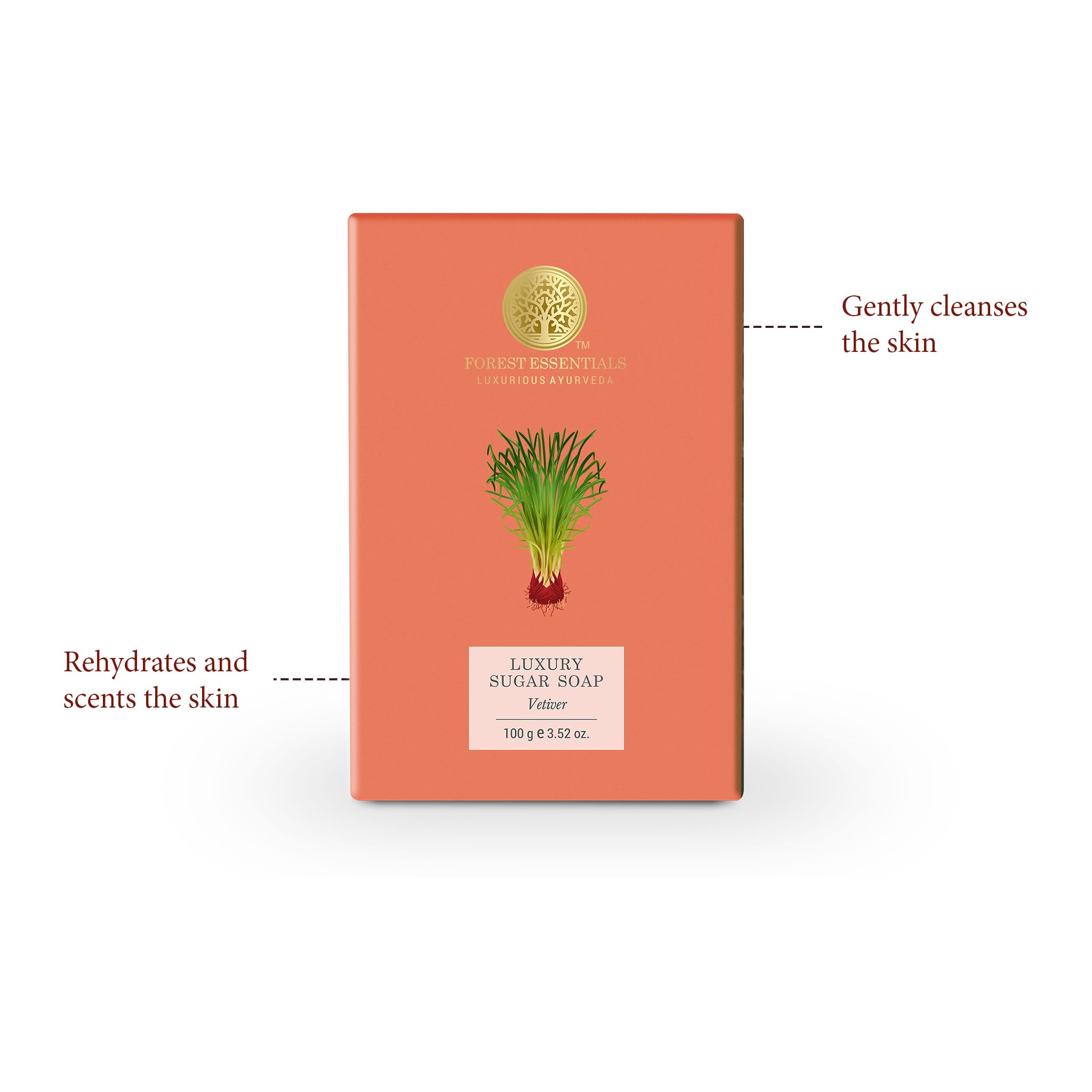 Forest Essentials Luxury Sugar Soap Madurai Jasmine & Mogra & Forest Essentials Luxury Sugar Soap Vetiver Combo – view 3