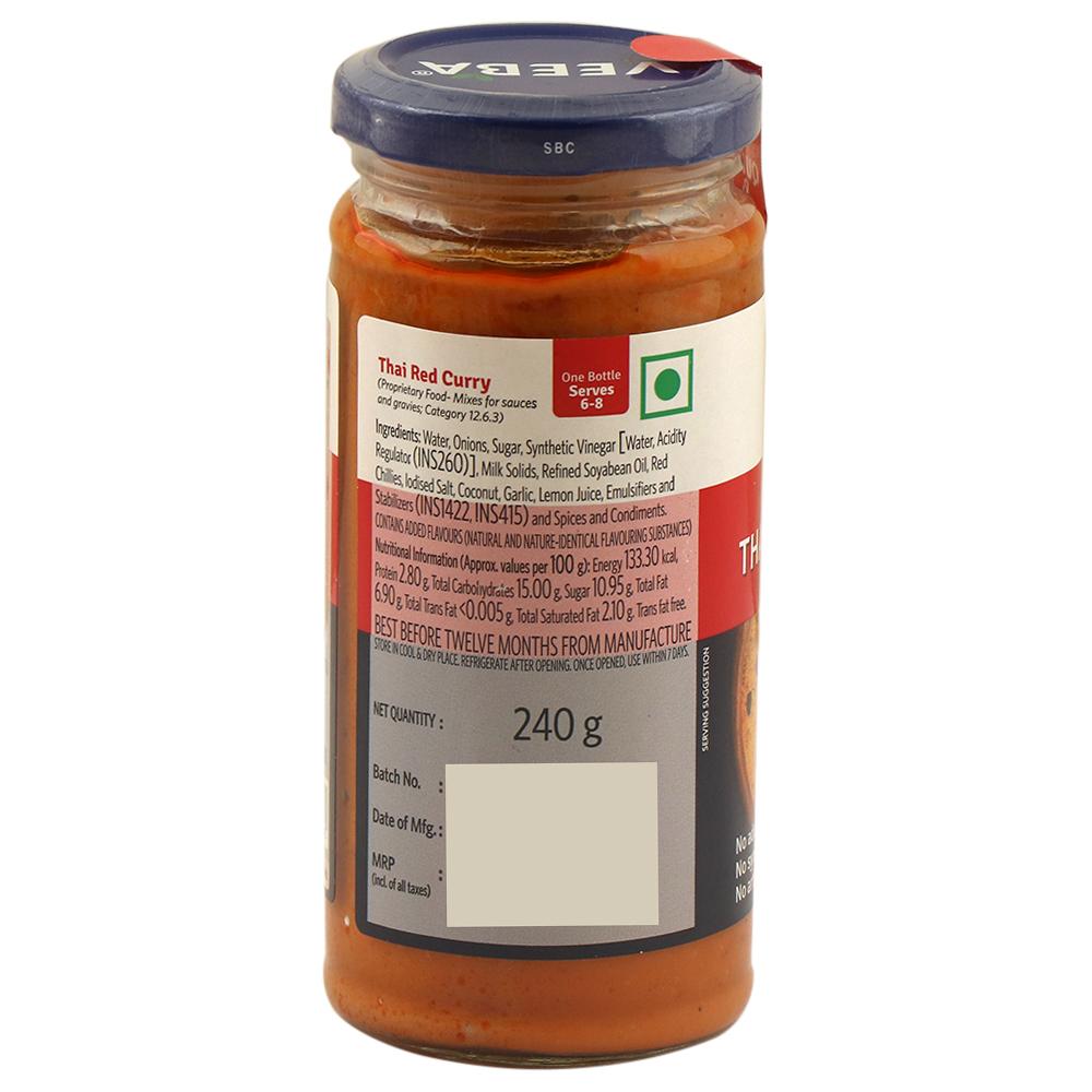 Veeba Chef Restaurant Style Thai Red Curry Ready To Cook 240 G – view 2