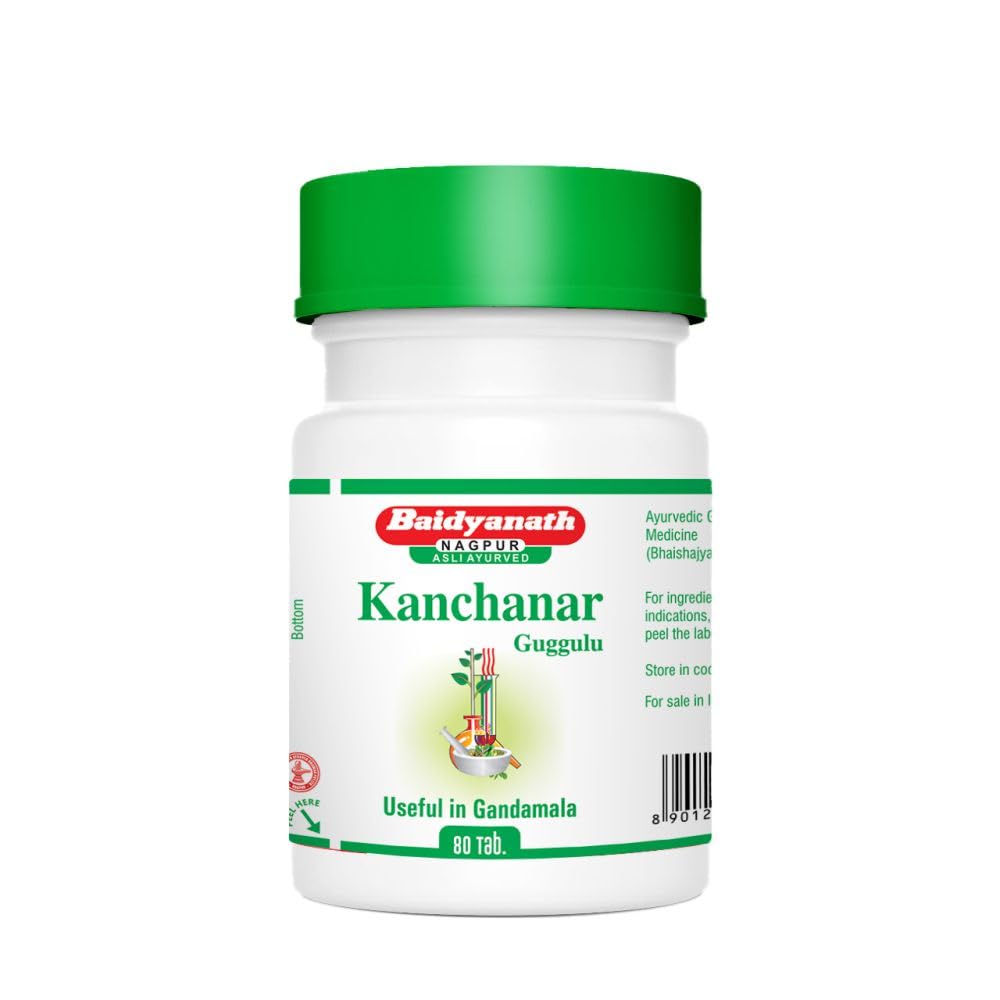 Baidyanath Asli Ayurved Kanchanar Guggulu tablet bottles pack of four