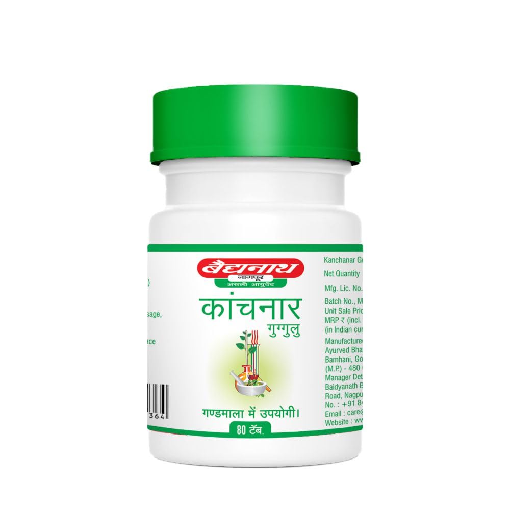 Baidyanath Kanchnar Guggulu 80 Tablets, Pack of 4 – view 3