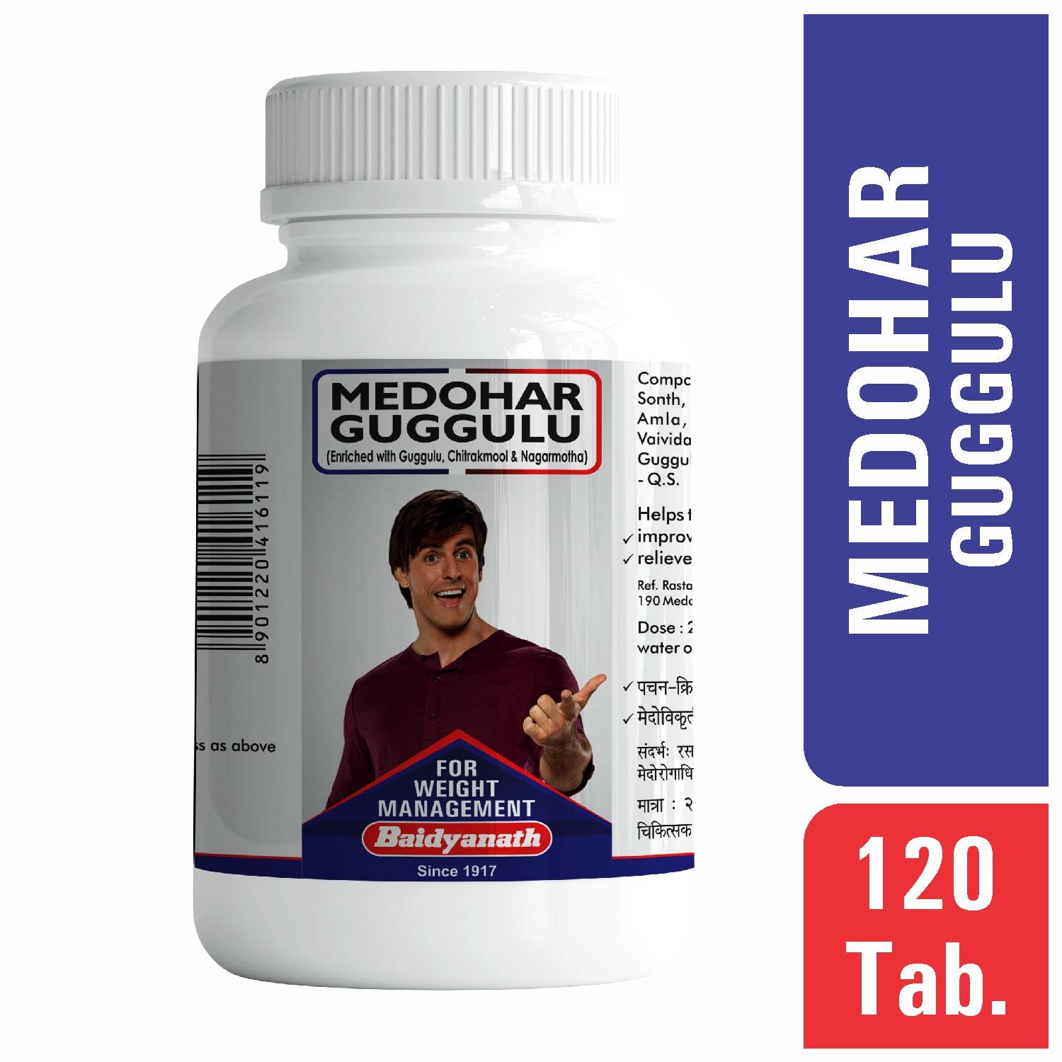 Baidyanath Medohar Guggulu, 120 Tablets - Pack of 2 – view 5