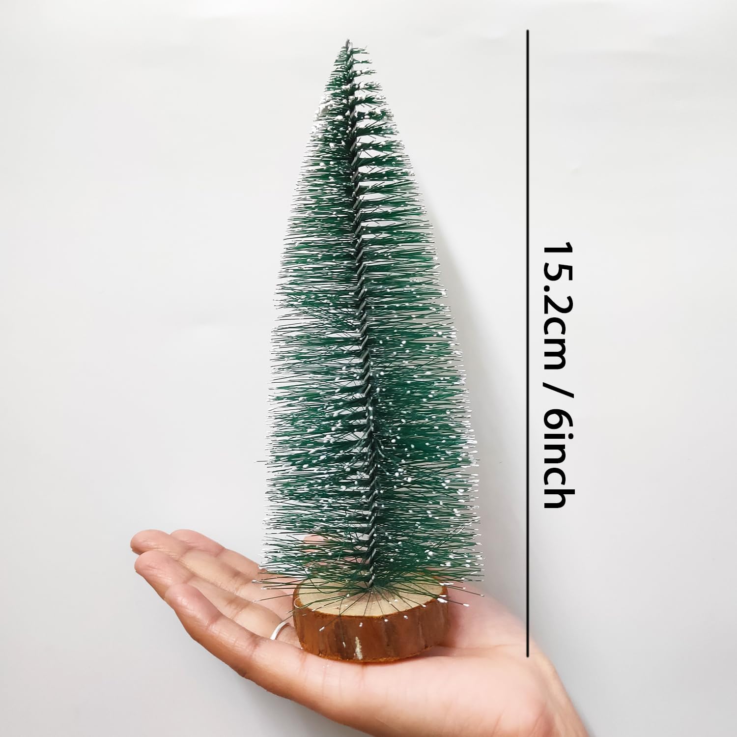 TIED RIBBONS Set of 4 Artificial Mini Christmas Tree 15.2 Cm for Decoration Table School Office Restaurants Mini Xmas Tree Party Decor - Christmas Decorations Items for Home (Green, 15.2 cm Height) – view 4