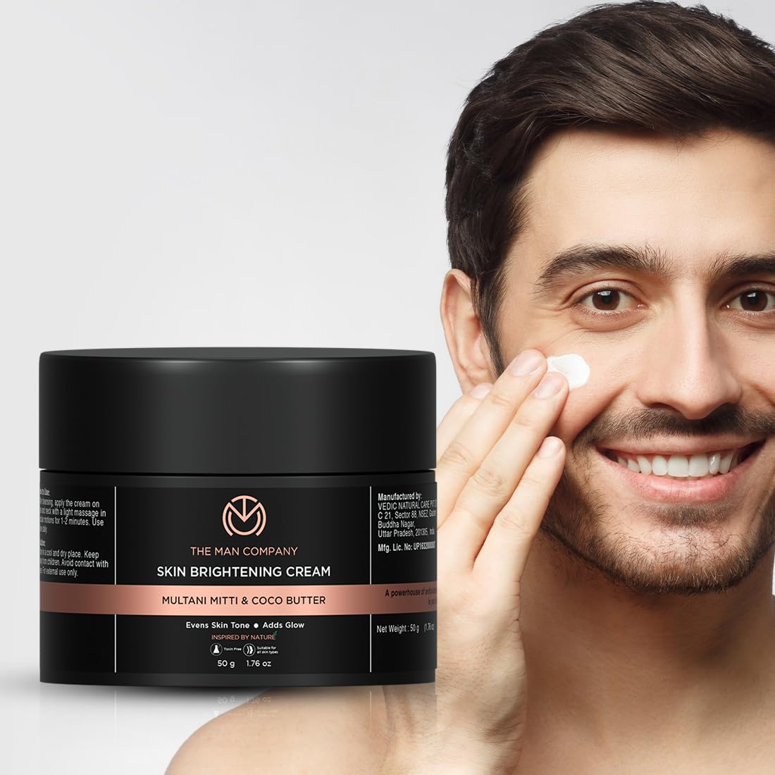 The Man Company Skin Brightening Cream - 50gm for Glowing Radiant Skin – view 2