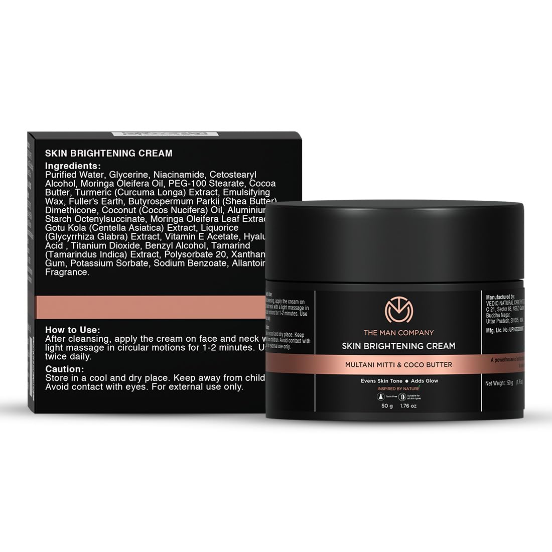 The Man Company Skin Brightening Cream - 50gm for Glowing Radiant Skin – view 8