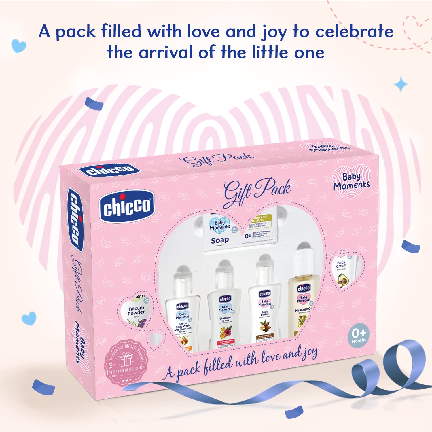 Chicco Baby Moments Caring Set Pink, Gift Set for Babies, 0m+ – view 3