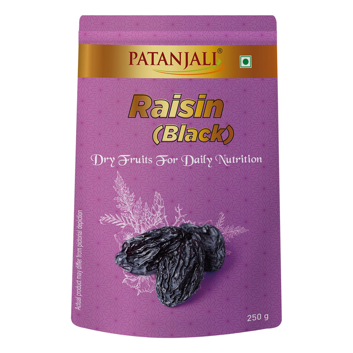 Patanjali Raisins Black Kishmish Kali 250 g – view 1