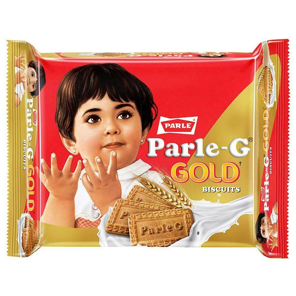 Parle G Gold biscuit pouch 200 g packaging view