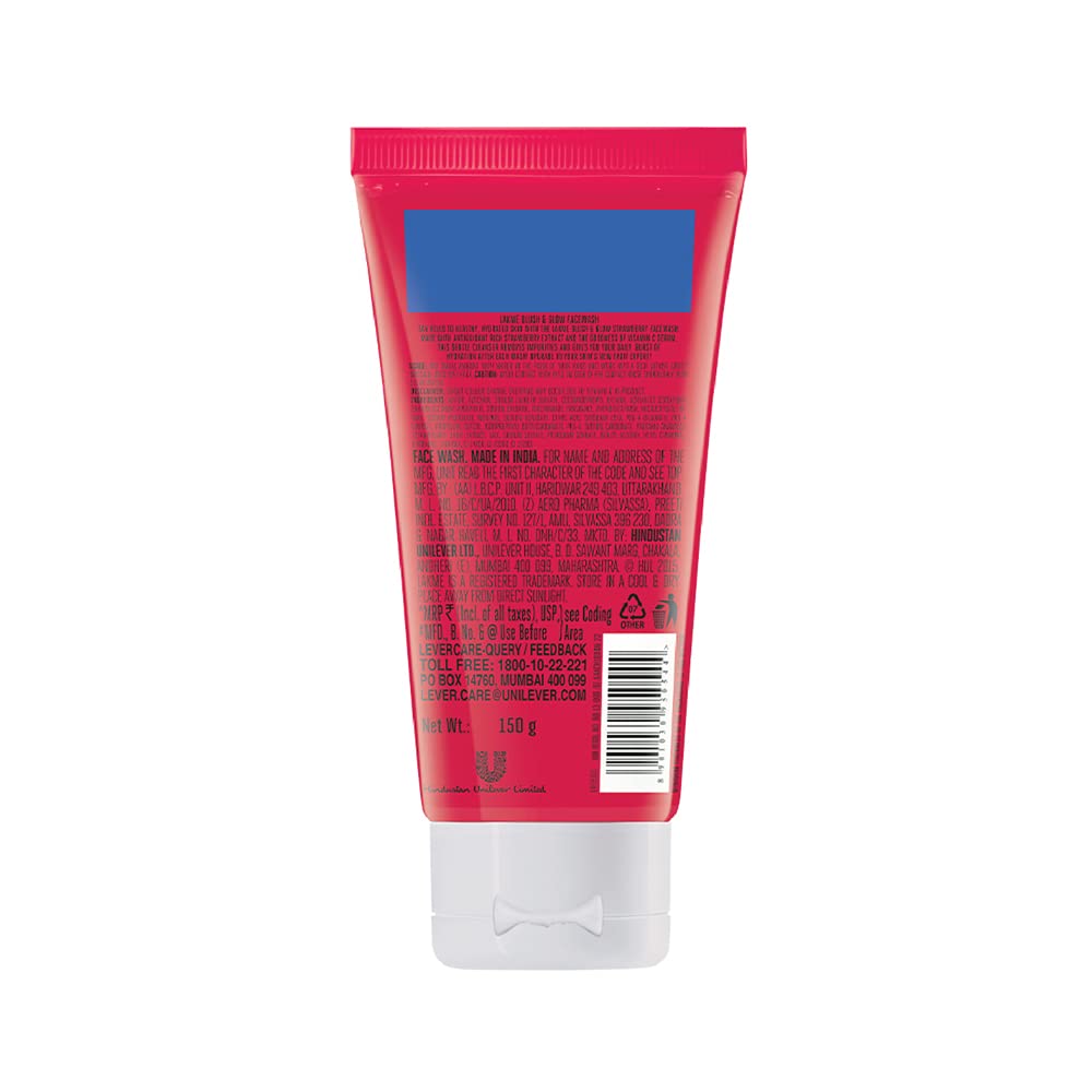 Lakme Blush & Glow Hydrating Strawberry Facewash, with Vitamin C Serum – view 2