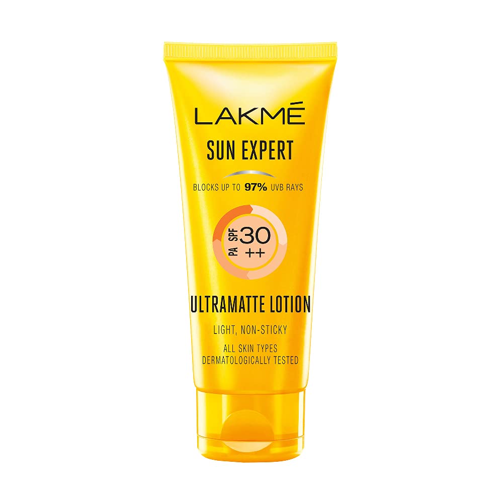 Lakme sunscreen lotion tube with SPF 30 PA++ matte finish