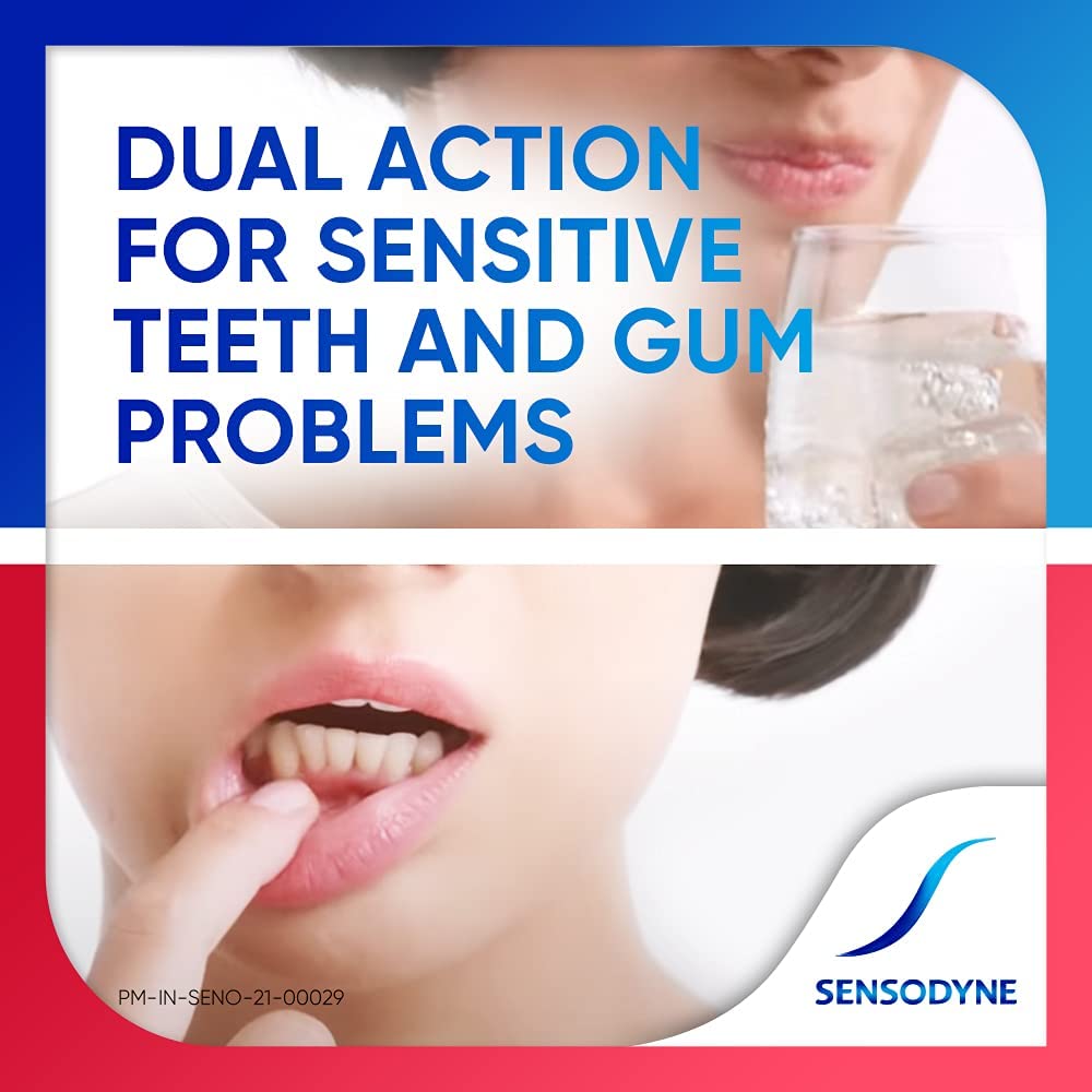 Sensodyne Toothpaste Sensitivity & Gum, Dual action tooth paste for sensitive teeth and healthy gums, 70 gm – view 3