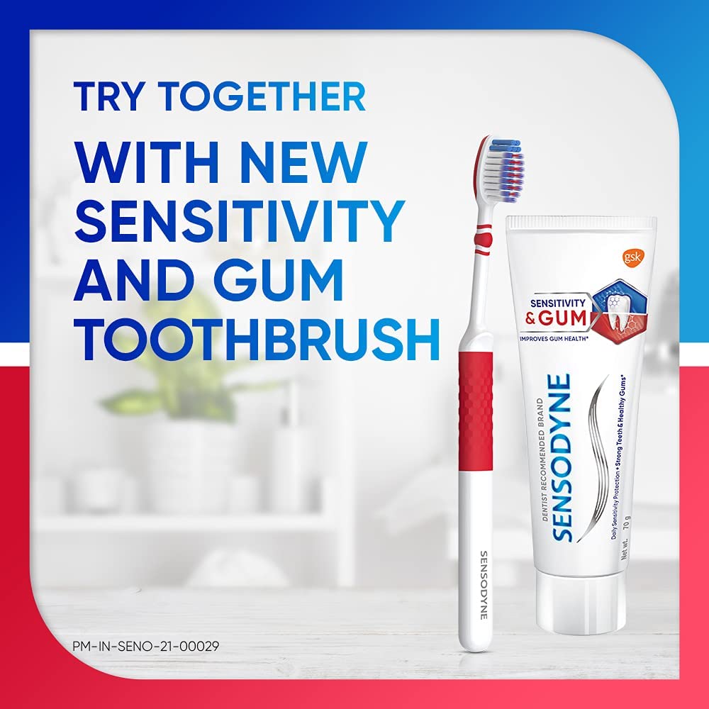 Sensodyne Toothpaste Sensitivity & Gum, Dual action tooth paste for sensitive teeth and healthy gums, 70 gm – view 7