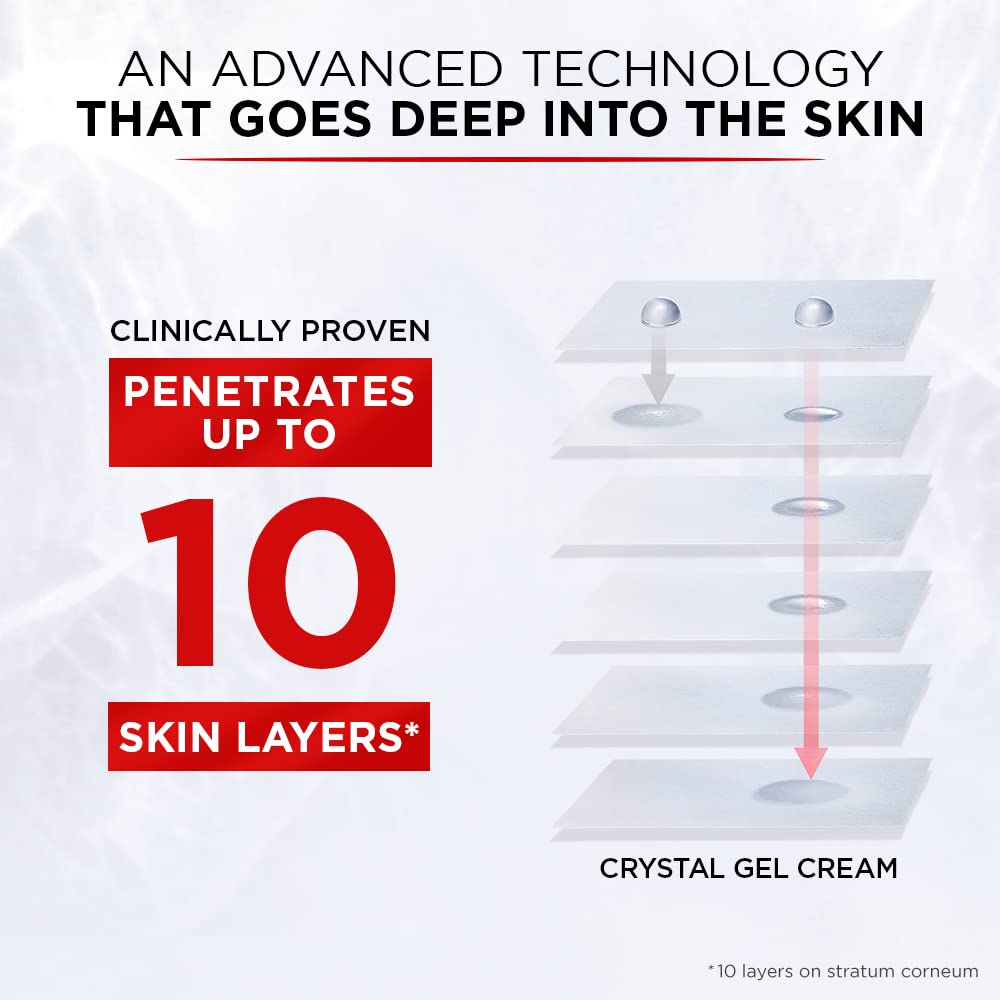 L'Oreal Paris Revitalift Crystal Fresh Hydrating Gel Cream, Oil-Free moisturiser, With Salicylic Acid, 50ml – view 2