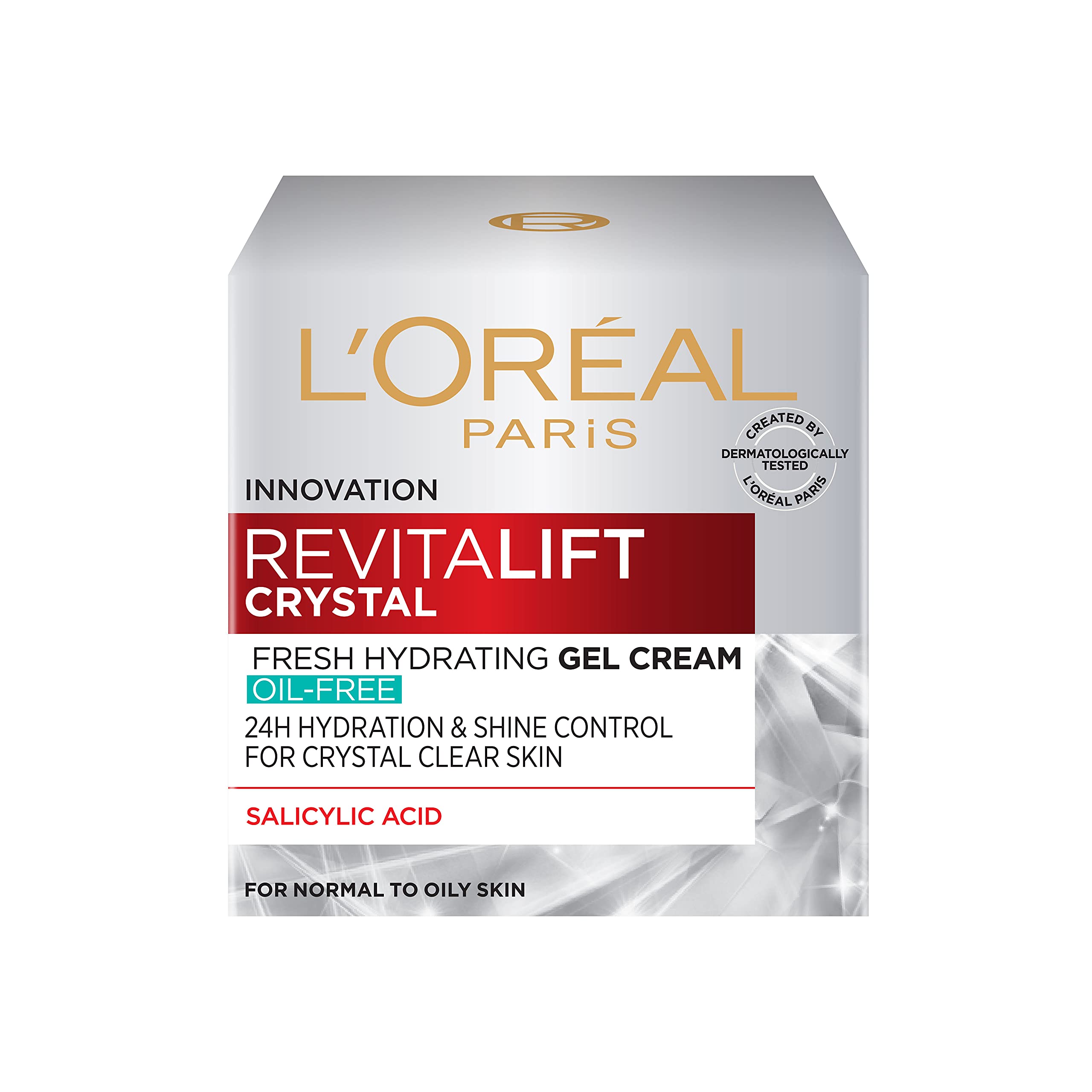 L'Oreal Paris Revitalift Crystal Fresh Hydrating Gel Cream, Oil-Free moisturiser, With Salicylic Acid, 50ml – view 8