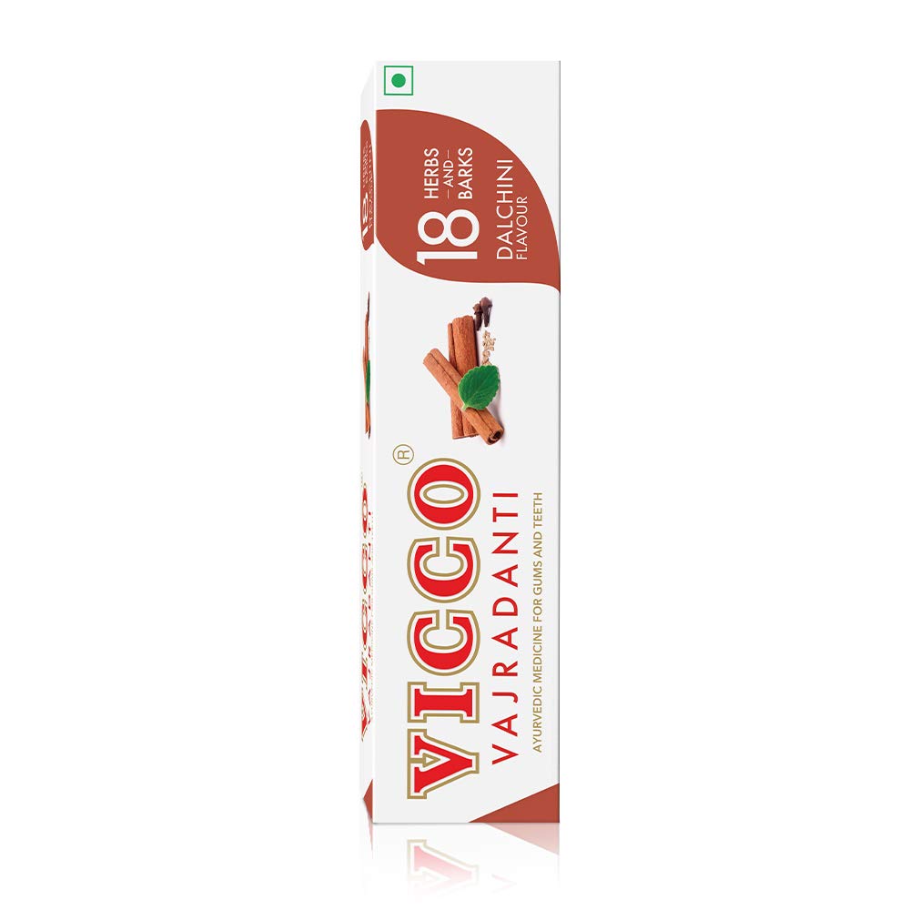 Vicco Vajradanti Ayurvedic Paste with 18 essential Herbs and Barks Dalchini Flavour 160 gms (Pack of 3) – view 2