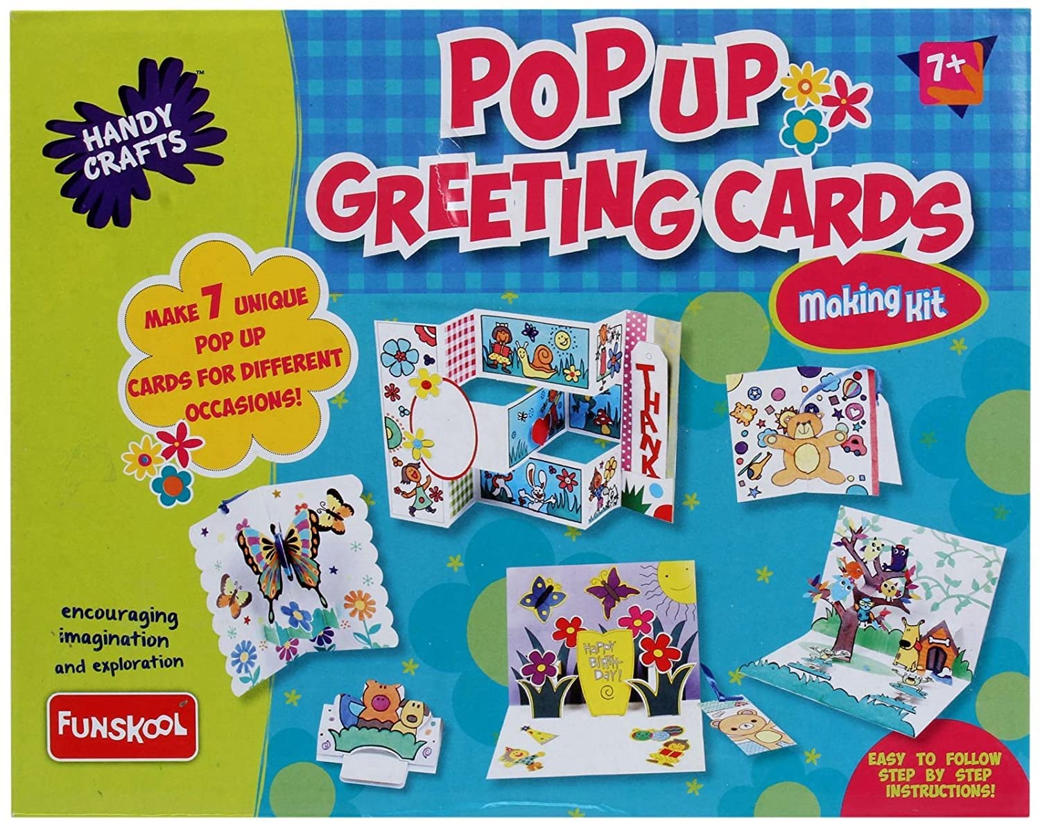 Funskool Handycrafts Pop up Greeting Cards , DIY Greeting Cards , Make Your own 3D Greeting Cards , 7 Years +