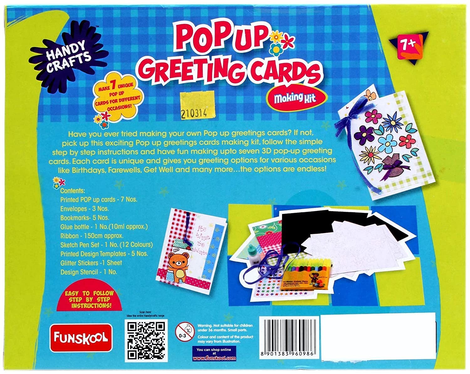 Funskool Handycrafts Pop up Greeting Cards , DIY Greeting Cards , Make Your own 3D Greeting Cards , 7 Years + – view 2