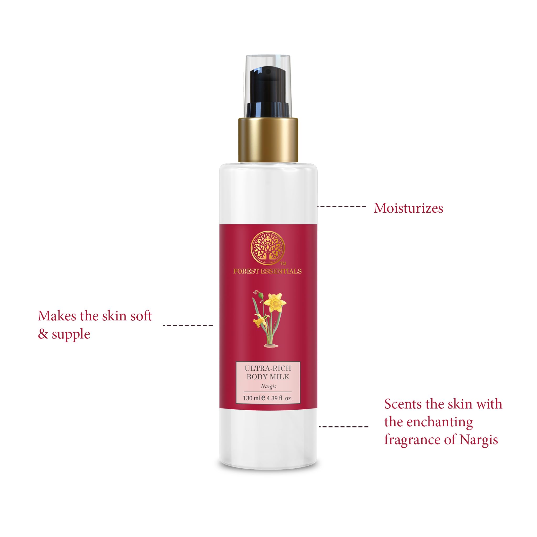 Forest Essentials Ultra-Rich Body Milk Nargis & Forest Essentials Delicate Facial Cleanser Mashobra Honey Combo – view 3
