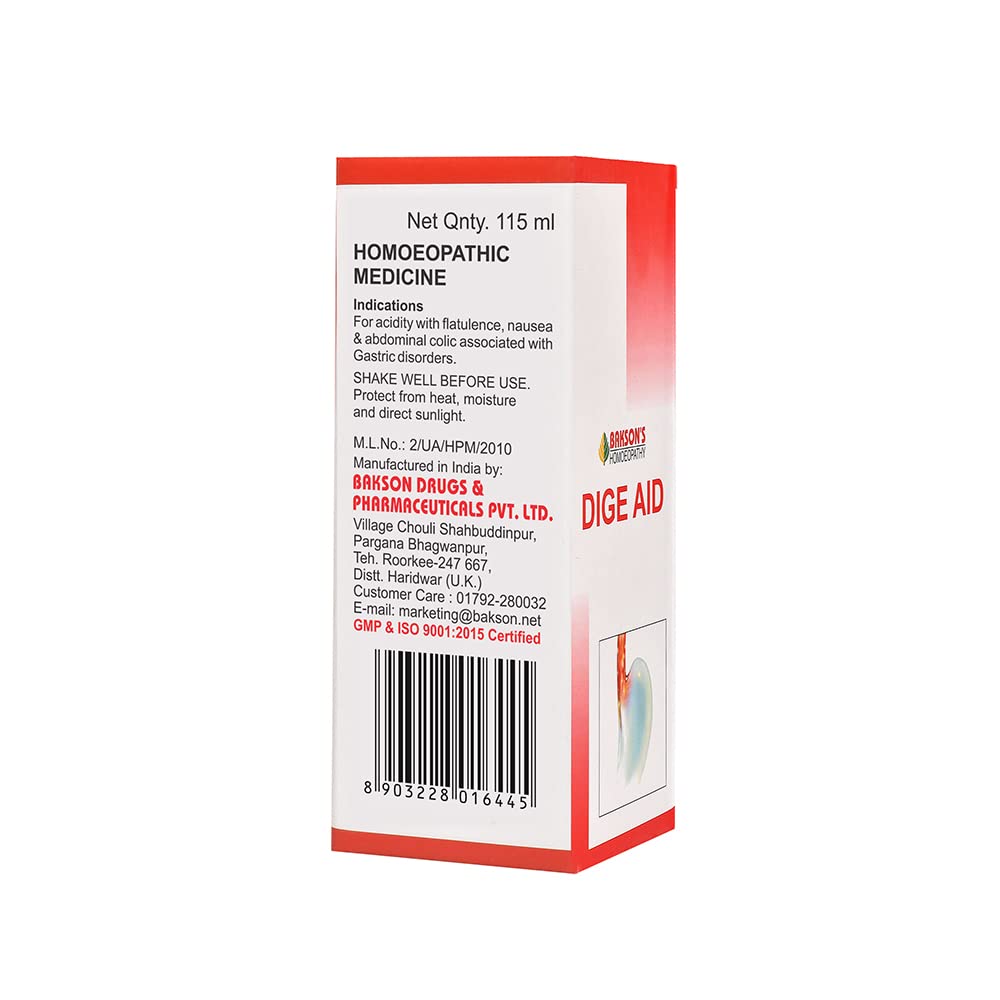 Dr. Bakshi's BAKSON'S HOMOEOPATHY Dige Aid Syrup 115ml_Pack of 2 – view 2