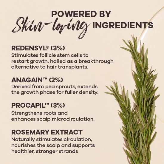 Earth Rhythm Hair Growth Serum with 3% Redensyl, 2% Anagain & Procapil. Visible Results in 3 Weeks – view 5