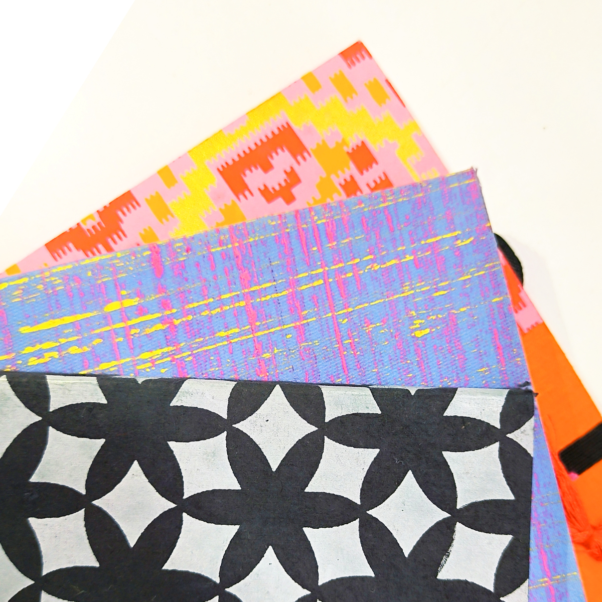 NeuOrigin Handmade Paper Notebooks (Pack of 3) - Aesthetic Designs, Artwork, Tassels, and Bookmark – view 8