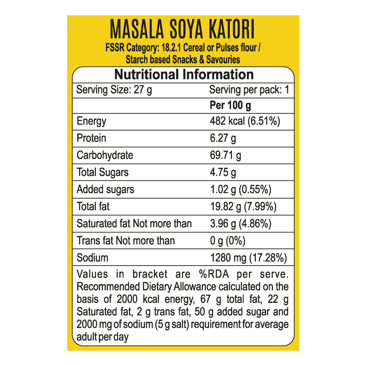 Patanjali Soyavita Masala Soya Katori 27 g – view 3