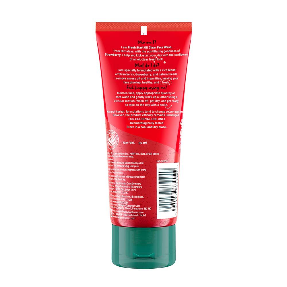 Himalaya Fresh Start Oil Clear Face Wash, Strawberry, 50ml – view 2