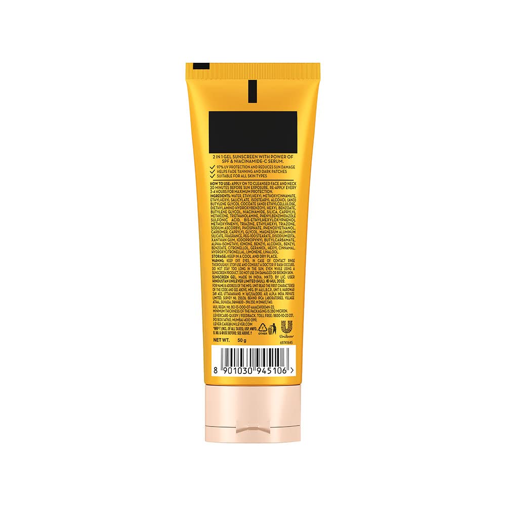POND'S Serum boost sunscreen prevent and fade dark patches with the power of SPF 50 and NIACINAMIDE-C Serum 50g – view 2