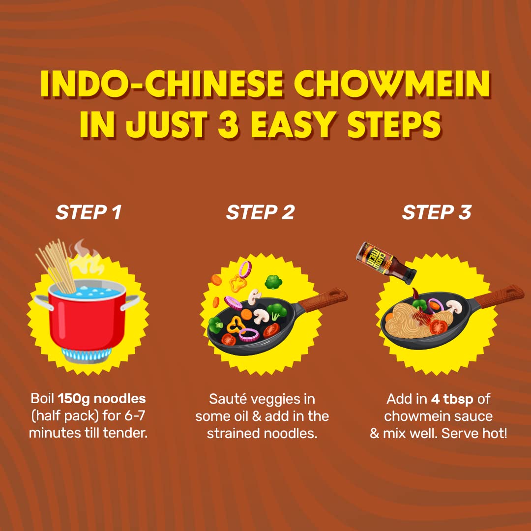 MasterChow Indo-Chinese Chowmein Sauce - Noodle Cooking Sauce – view 3