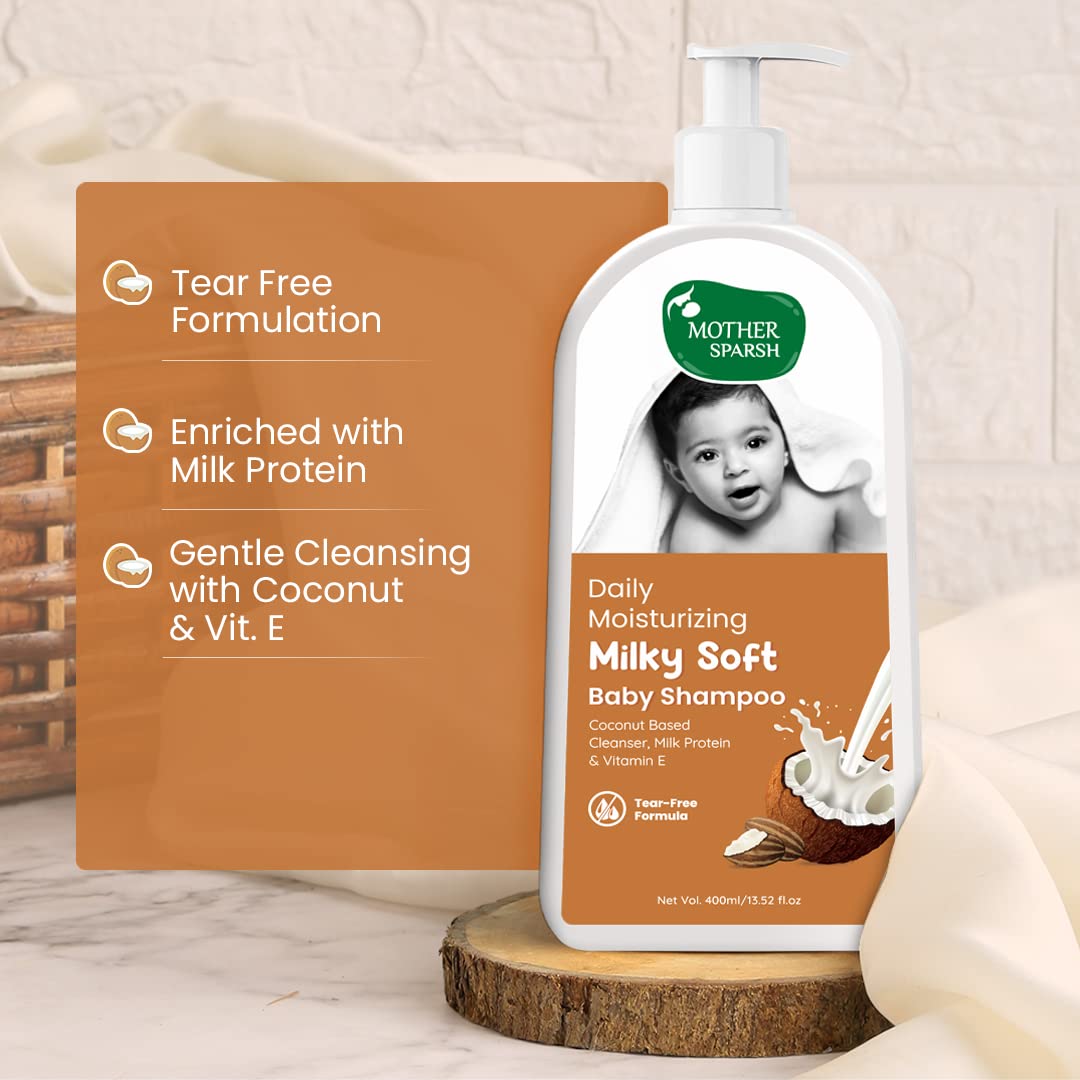 Mother Sparsh Milky Soft Baby Shampoo - 400ml – view 2