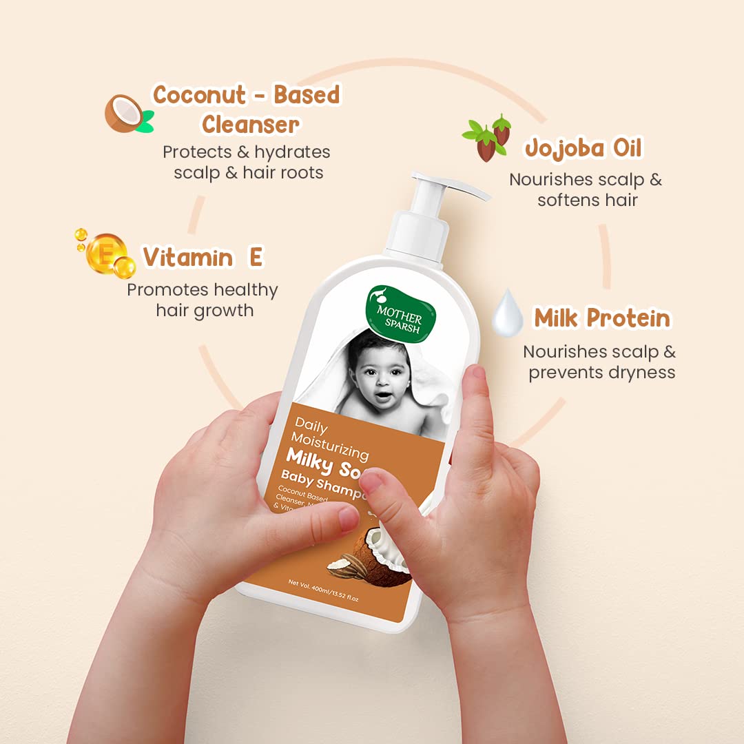 Mother Sparsh Milky Soft Baby Shampoo - 400ml – view 3