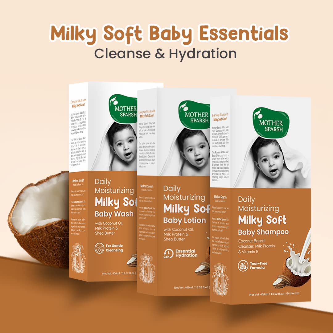 Mother Sparsh Milky Soft Baby Shampoo - 400ml – view 5