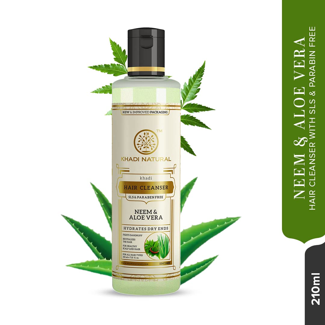 Khadi Natural Neem And Aloevera Herbal Hair Cleanser/Shampoo – view 6
