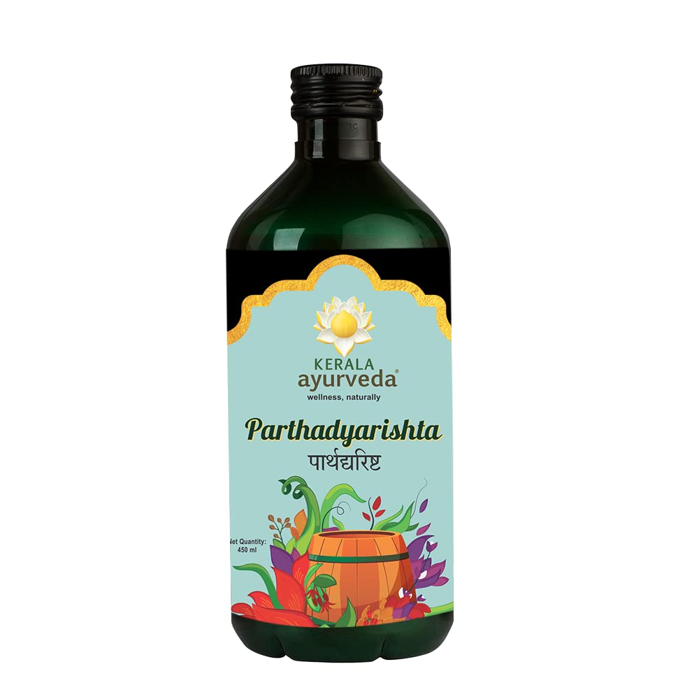 Kerala Ayurveda Parthadyarishta herbal arishtam bottle on white background