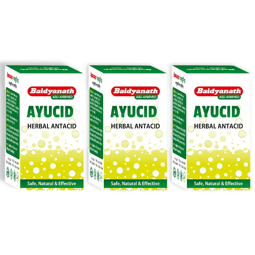 Baidyanath Ayucid Ayurvedic antacid tablets pack of 3