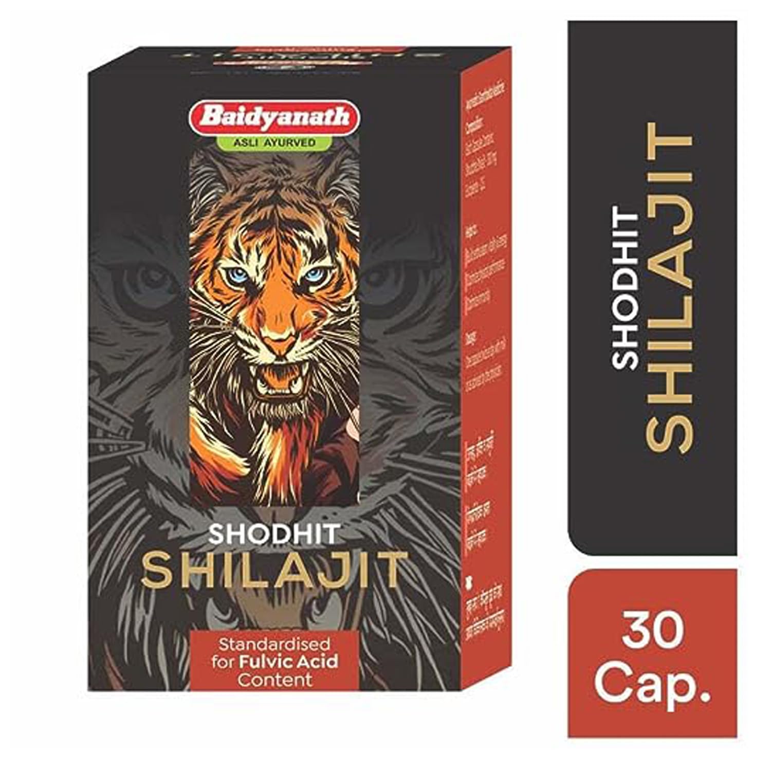 Baidyanath Asli Ayurved Nagpur Shilajit Capsule, 30 Capsules – view 5